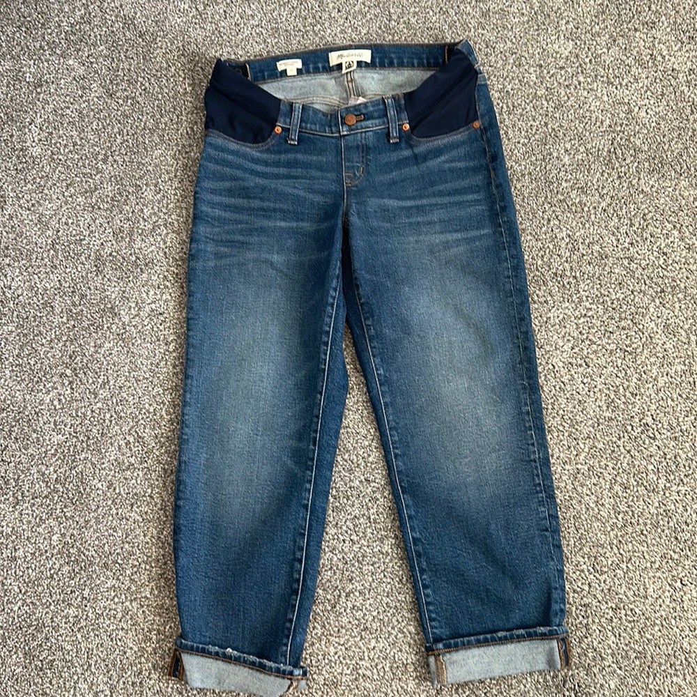 Madewell side panel maternity jeans